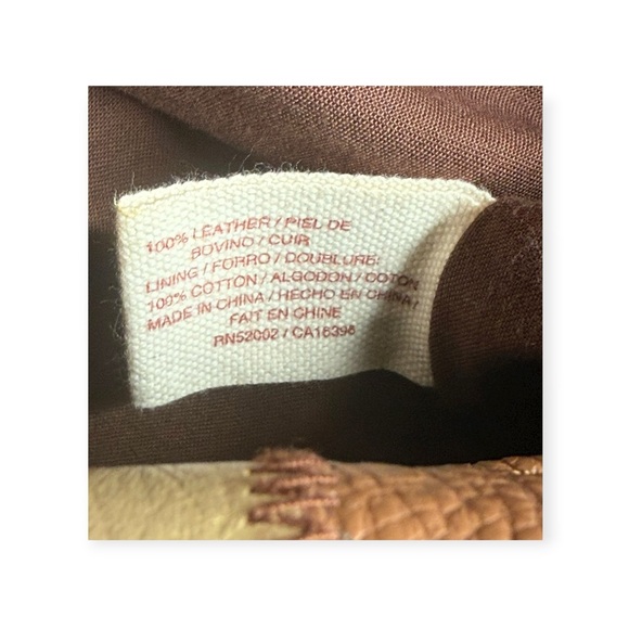 Lucky 𖣴 Ugly Betty Bag Patchwork Leather Suede Hobo Handbag 𖣴 Brown White 𖣴 TV - Picture 14 of 16